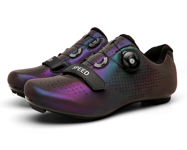 Chaussures de VTT avec système de verrouillage, pour hommes et femmes, pour vélo de route, à semelles rigides, pour spinning, à semelles larges_voghion.com