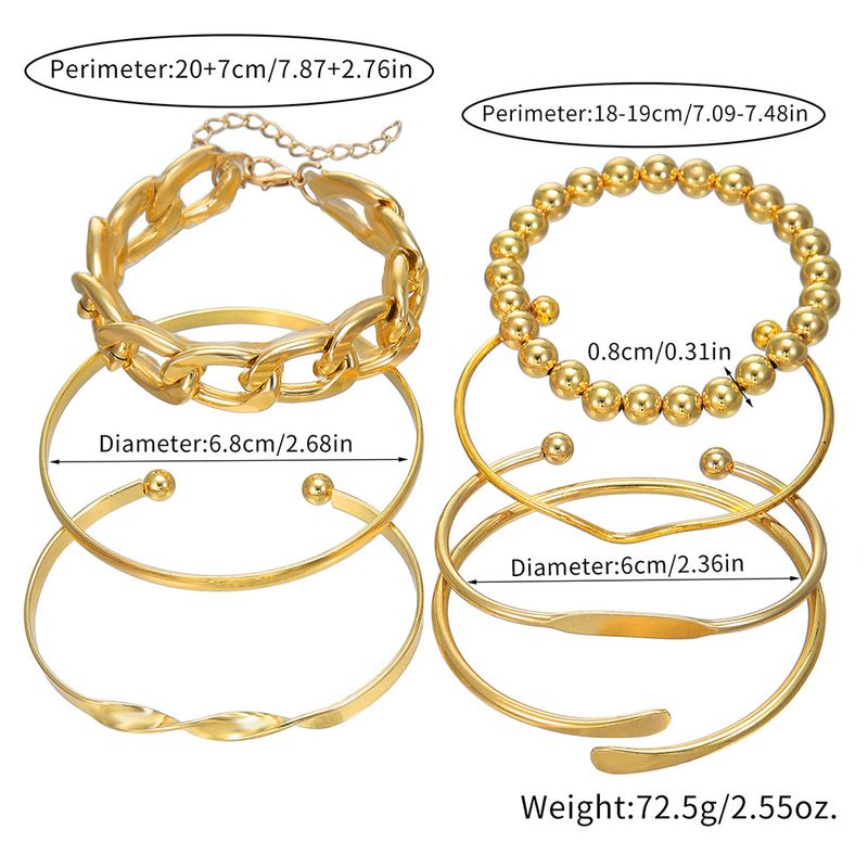 Hot Selling Chain, Personalized Bracelet, Bracelet Set, Mixed And Matched, Open Bracelet, Bracelet Accessories, Layered And Worn_voghion.com