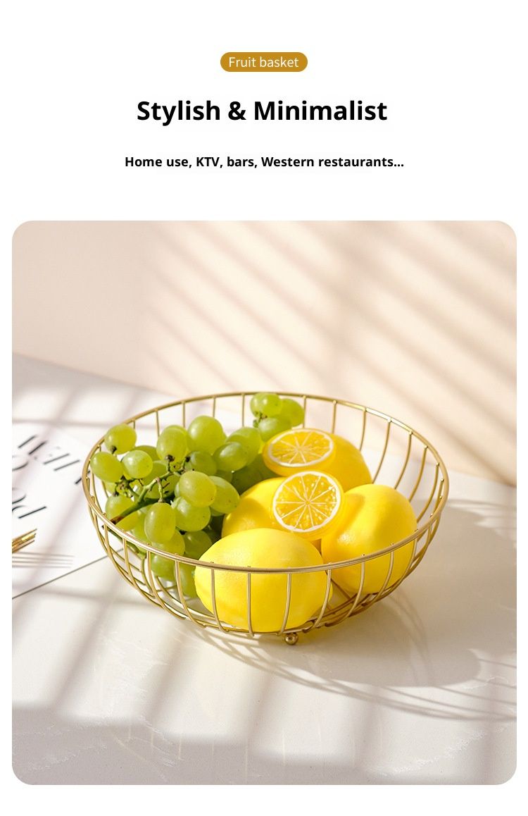 Set di ciotole per frutta in ferro scandinavo - Vassoio moderno per snack e caramelle da 3 pezzi per tavolino da caffè, arredamento minimalista per la casa (nero/oro, piccolo/medio/grande)_voghion.com