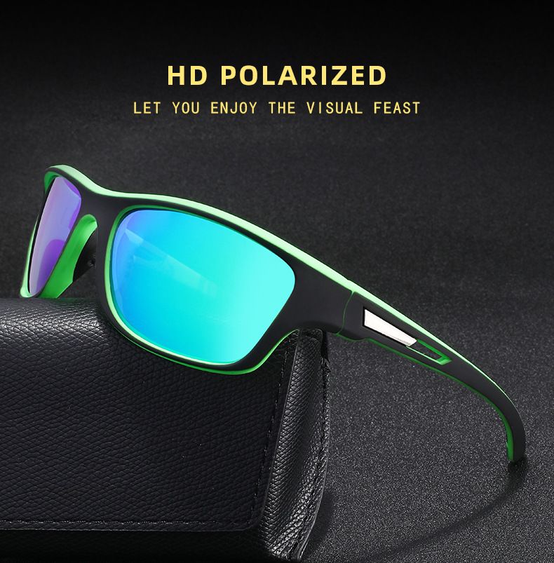Lunettes de soleil polarisées colorées pour hommes, verres teintés, pour la pêche, le cyclisme, les sports de plein air, 336_voghion.com