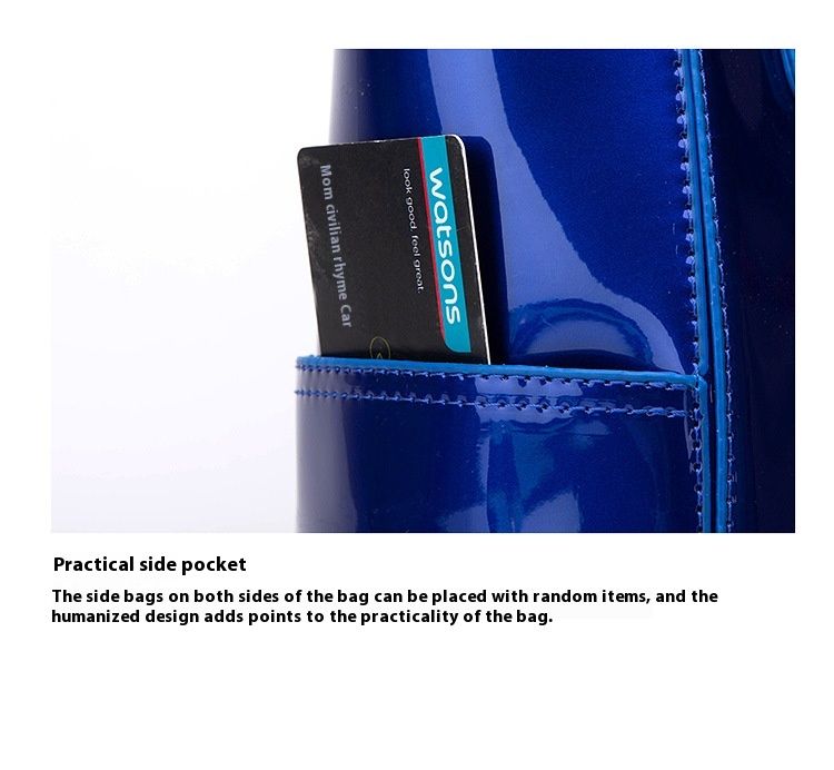 Nova velika trendovska ženska torbica iz lakiranega usnja, komplet treh kosov, preprosta torba z enim ramenom, diagonalno križno torbo_voghion.com