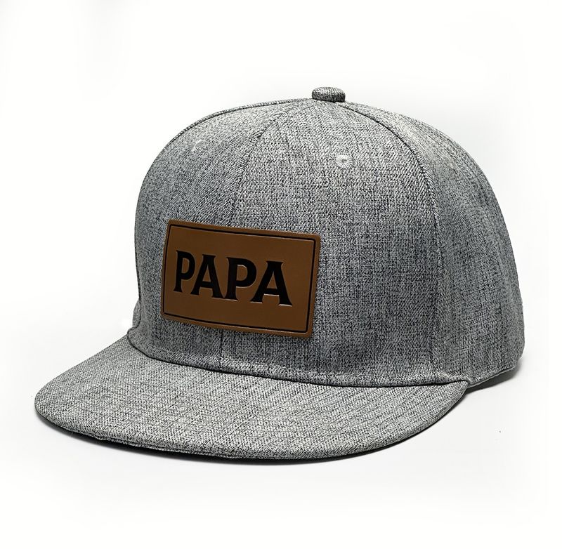 Anpassbare personalisierte Signatur Leder Label Hut personalisierte Signatur Cross Border beliebte Baseball-Cap Papa Hut Leder Label Baseball_voghion.com