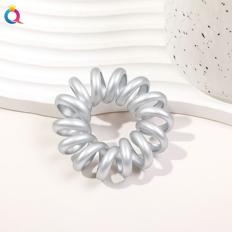 Elastici per capelli a spirale minimalisti - Elastici per capelli ad alta elasticità e anti-ammaccatura per donna (elastici per capelli alla moda con cordino telefonico, elastici per coda di cavallo senza cuciture)_voghion.com