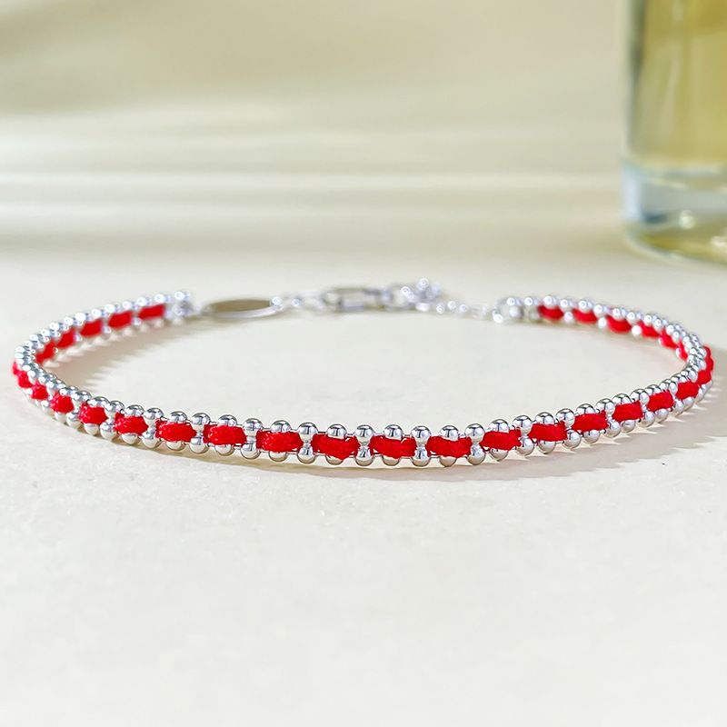 S Pure Sier Zodiac Jaar Rede Nieuwe Franse Rode Touw Armband Dames Transfer Sieraden_voghion.com