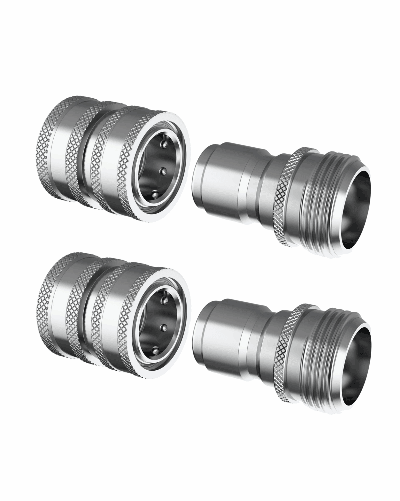 Stainless Steel 3/4 Inch Garden Hose Quick Connect Set | 2x2 Set_voghion.com