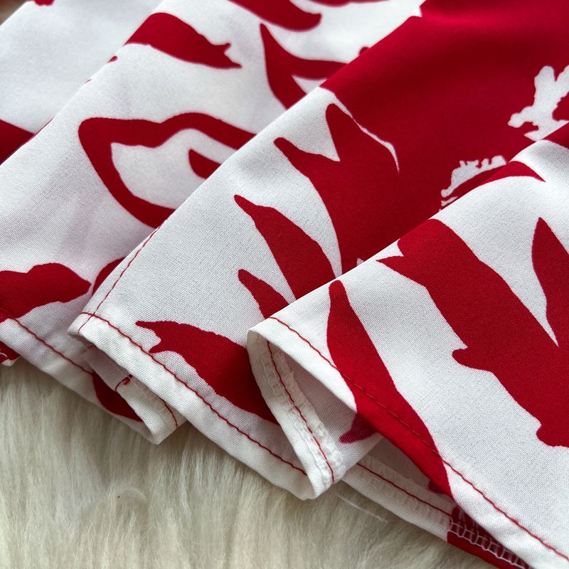 Damenbekleidung, modisch, locker, vielseitig, langärmelig, bedrucktes Hemd + lässiger Hosenanzug mit hoher Taille und weitem Bein_voghion.com