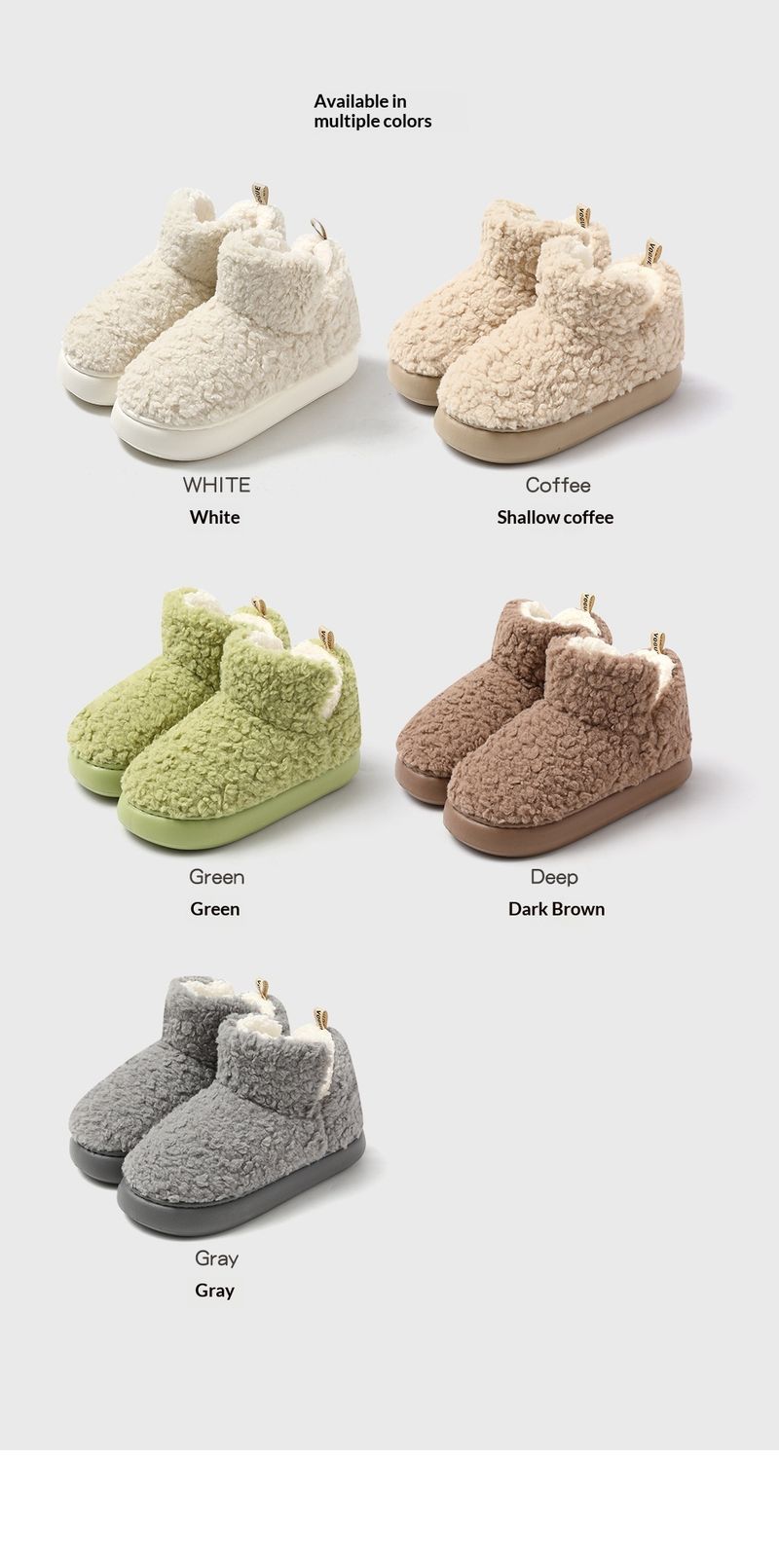 Voyage Flauschige Hausschuhe für Damen, Herbst- und Winterschuhe aus Baumwolle mit dicker Sohle, rutschfester Schaft, ideal für Paare, zum Entspannen im Freien; Herren-Schneeschuhe für den Winter_voghion.com