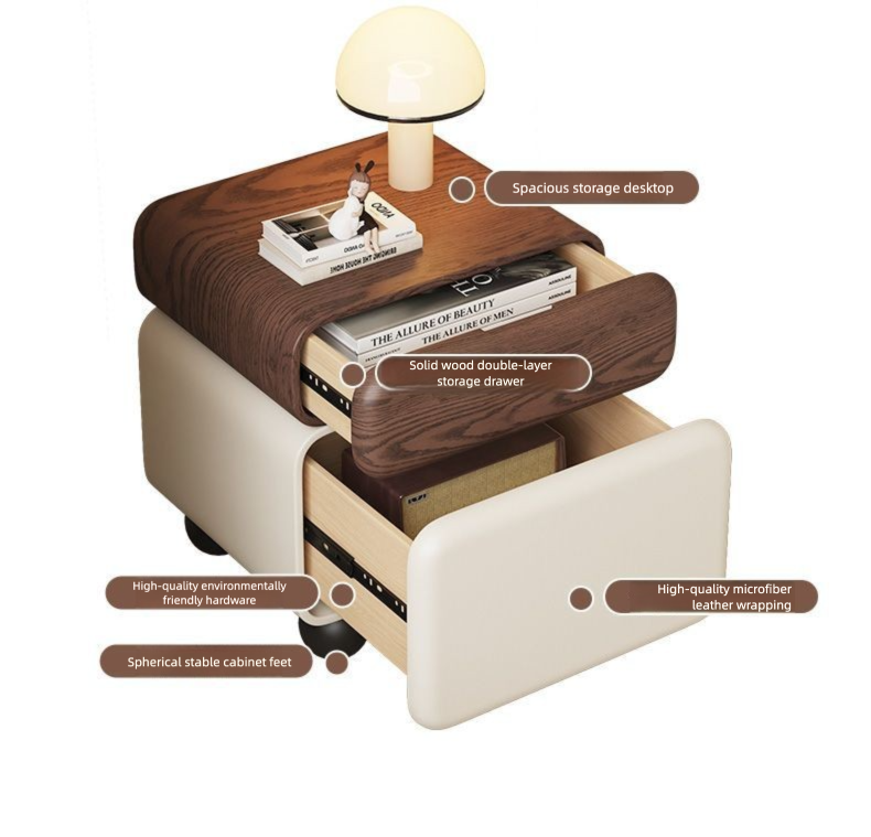 Smart Bedside Integrated Simple Modern Multifunctional Small Home Bedroom Safe Storage Cabinet_voghion.com