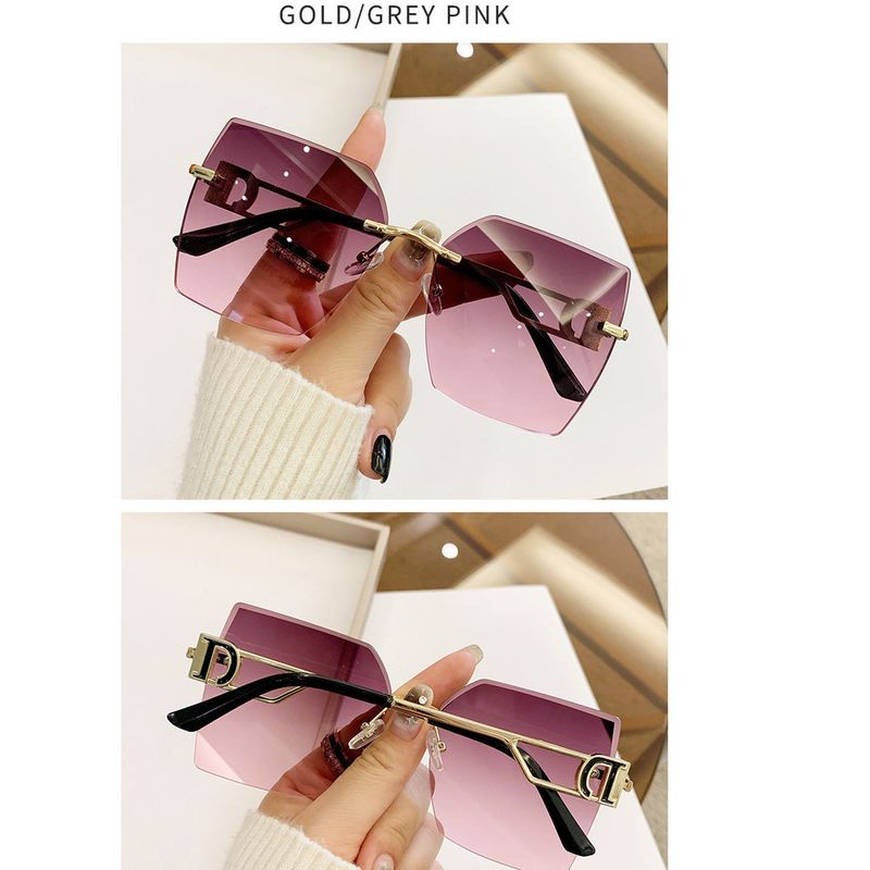 Männer Fraen Trend ouni Rand Schnëtt Moud Fuerbrëll Reesbrëll Avancéiert Gefill Sonnebrëller_voghion.com