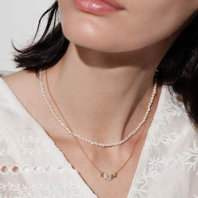 Minimalistische, exquisite, trendige Halskette im Ins-Stil mit unregelmäßiger geometrischer Form für Damen, vielseitiges Schlüsselbein für den Pendelverkehr im Herbst und Winter_voghion.com