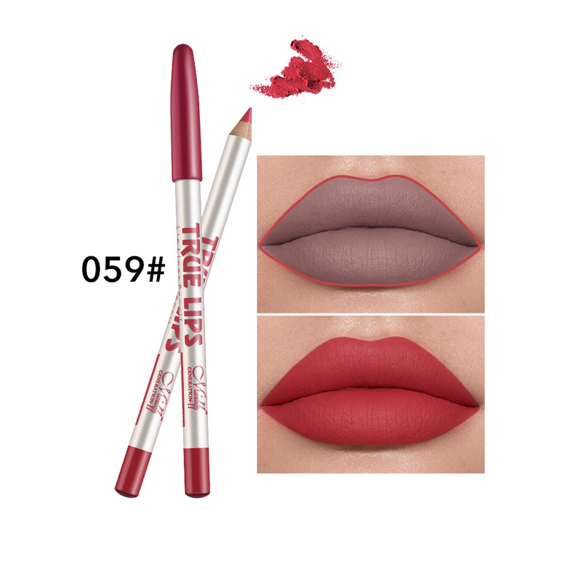 Beauty Care shop 12 pièces lèvres Lipliner maquillage Sexy rouge mat Contour teinte rouge à lèvres stylo imperméable longue durée antiadhésif C stick_voghion.com