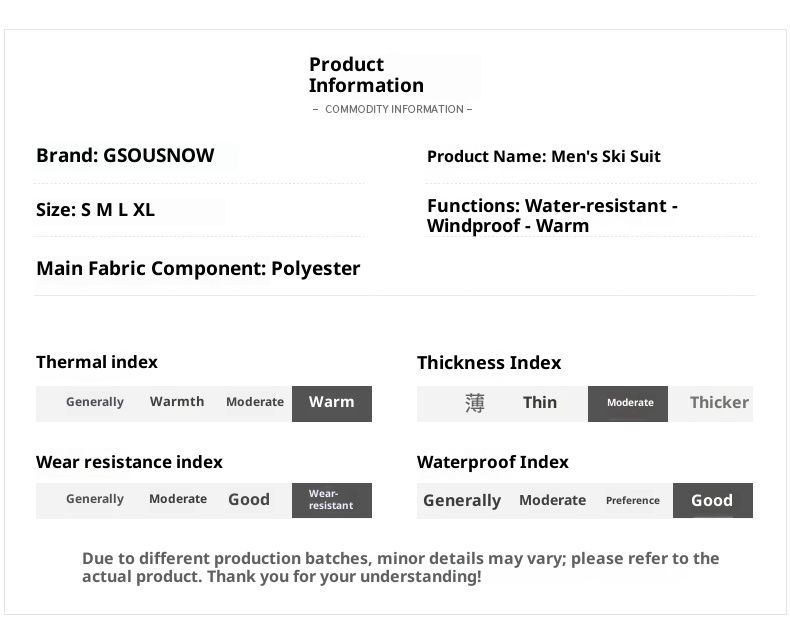 001 001 Herren Winddichte, wasserdichte, warme, gefütterte Jacke für Outdoor-Aktivitäten im Schnee, geeignet für Doppel- und Einzelboards, Skijacke_voghion.com