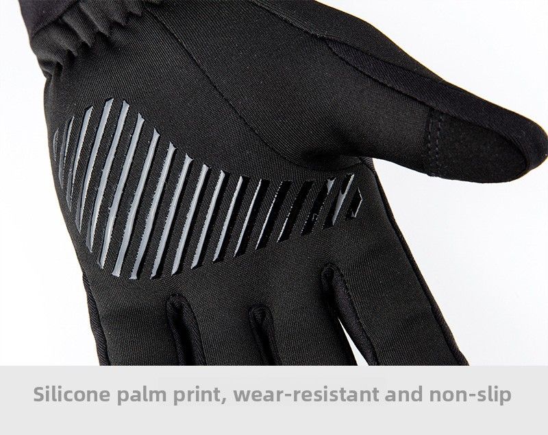 Cross-Border Autumn Winter Fleece-Lined Outdoor Warm Electric Bike Riding Touchscreen Hiking Climbing Non-Slip_voghion.com