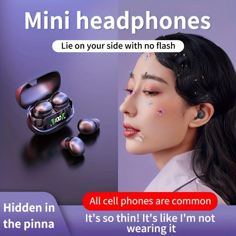 True Headset Phantom Mini Ultra Wireless No Flash Light Small Ear Sleep : Enjoy Music With Noise Cancelling& Long_voghion.com