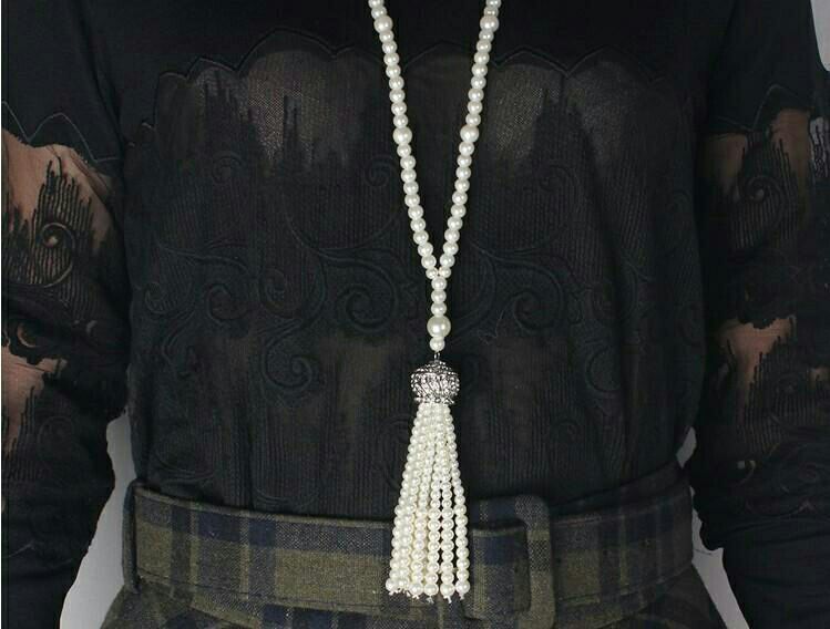 1920S Serie Erstaunliche Perle Halskette Mode Pullover Kette Anhänger Schmuck Heißer Verkauf_voghion.com