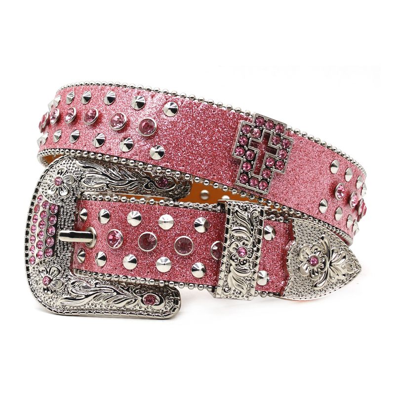 Ceinture pour homme ornée de strass et de cristaux, tendance mode européenne et américaine, style Y2K. Accessoires : ceinture pour homme._voghion.com