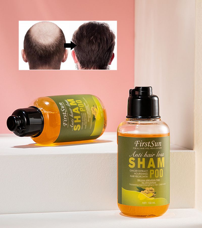 Kexun Firstsun Ingwer Erfrischendes, geschmeidiges, pflegendes Shampoo gegen Haarausfall_voghion.com