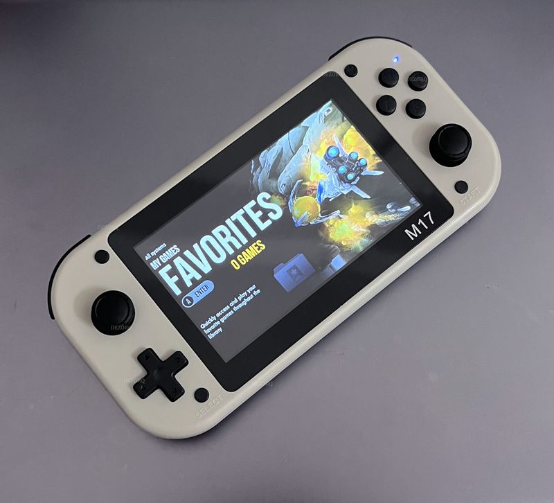 M17 Handheld Console 64G 128G Portable Retro Video Game 15000+ Games 4.3 Inch Screen Emuelec Emulator Gaming Consola_voghion.com