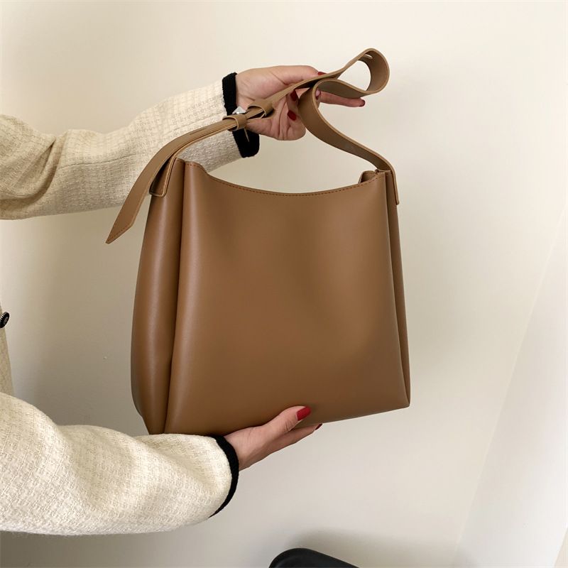 Single Shoulder Crossbody Casual Women's Mother Tote Large Capacity Simple Bucket Bag_voghion.com
