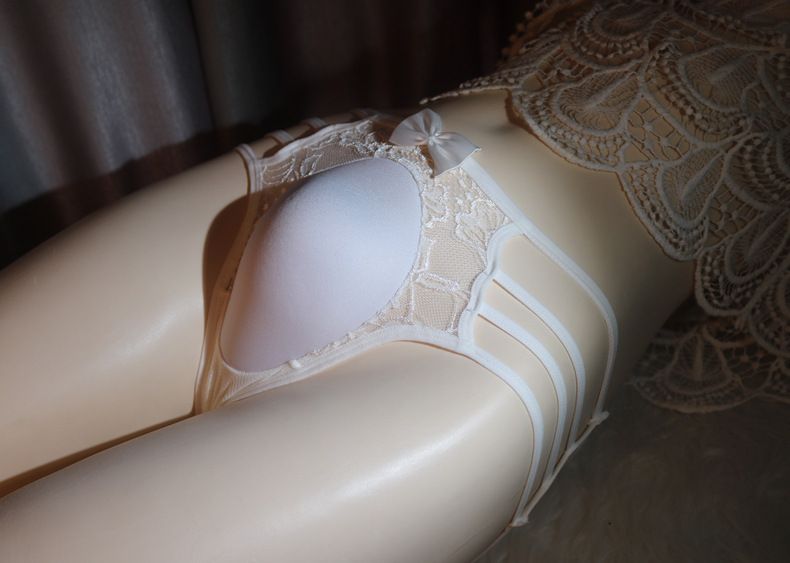 Sous-vêtements en dentelle pour homme, motif capsule spatiale tridimensionnelle, sous-vêtements en éponge, robe pour femme, modèle masculin_voghion.com