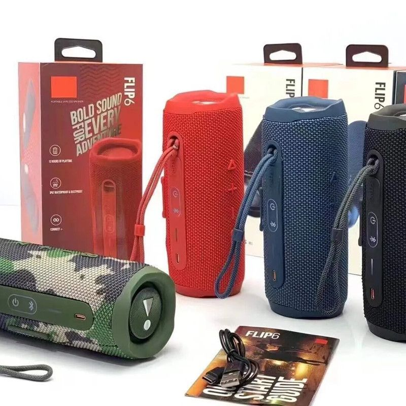 2023 Bluetooth Speaker Flip6 Multifunctional Outdoor Portable Subwoofer Wireless Home Mesh Double Speakers TWS Audio_voghion.com