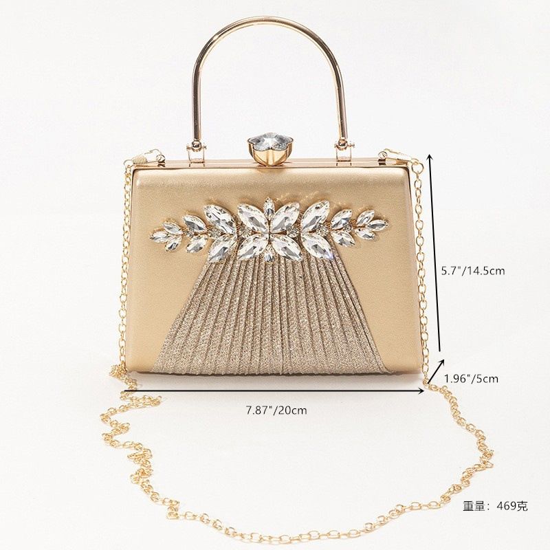 Borsa a mano di inizio primavera, tendenza moda principessa, borsa a tracolla con catena cheongsam per feste serali e banchetti_voghion.com