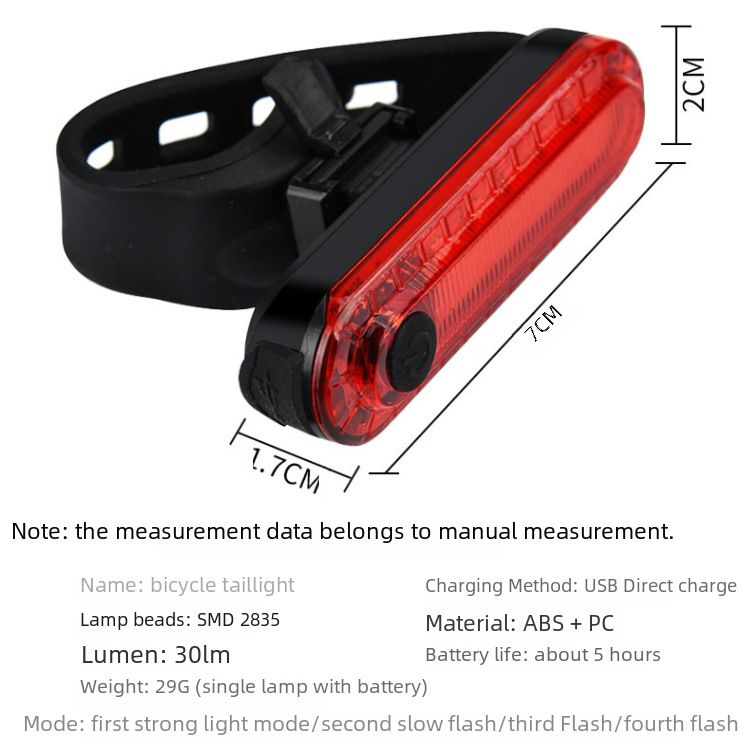 Grenzüberschreitendes 056-Fahrradrücklicht, helles LED-Nachtfahrlicht, wasserdichtes Outdoor-Mountainbike-Vorder- und Rücklichtset, Reitausrüstung_voghion.com