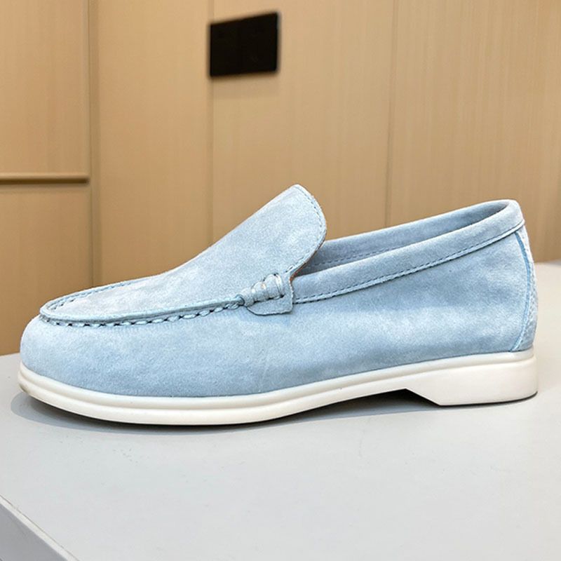 2024 New Summer Sheepskin Comfortable Casual With Flat Bottom Round Head, Anti Slip One Step Stepping, Le Fu Shoes For_voghion.com