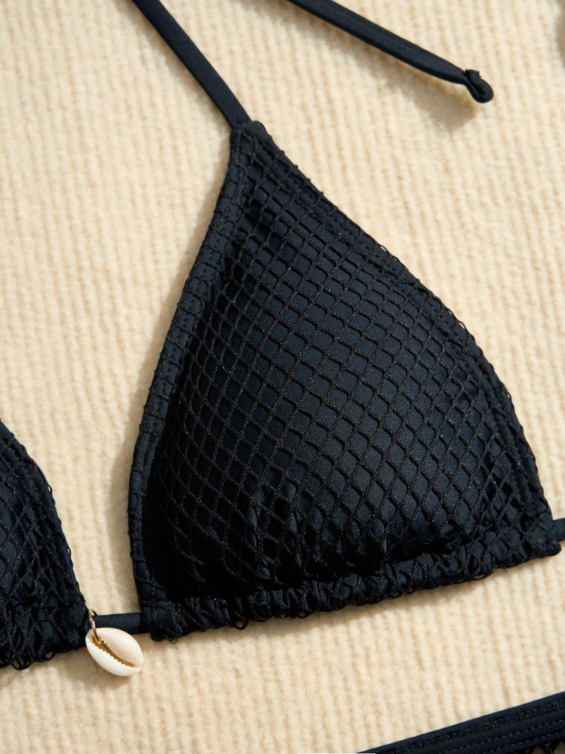 Vêtements pour femmes maillot de bain bikini maillot de bain bikini fendu trois pièces pour femmes_voghion.com
