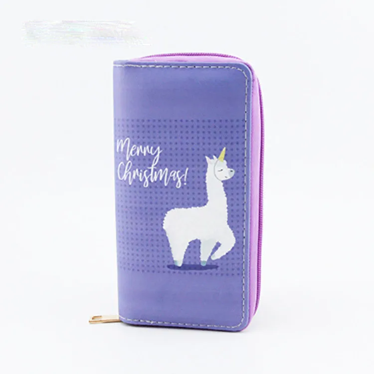 Baby Christmas elk Alpaca Print Coin Purse cartoon Xmas deer Alpacasso children wallet 12 styles women Hand bags C5223_voghion.com