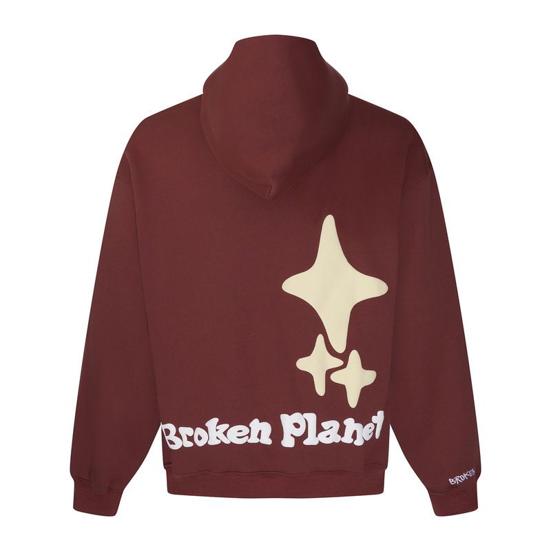 Felpa casual allentata High Street con cappuccio con stampa a sbuffo con lettera di marca alla moda foderata in pile_voghion.com