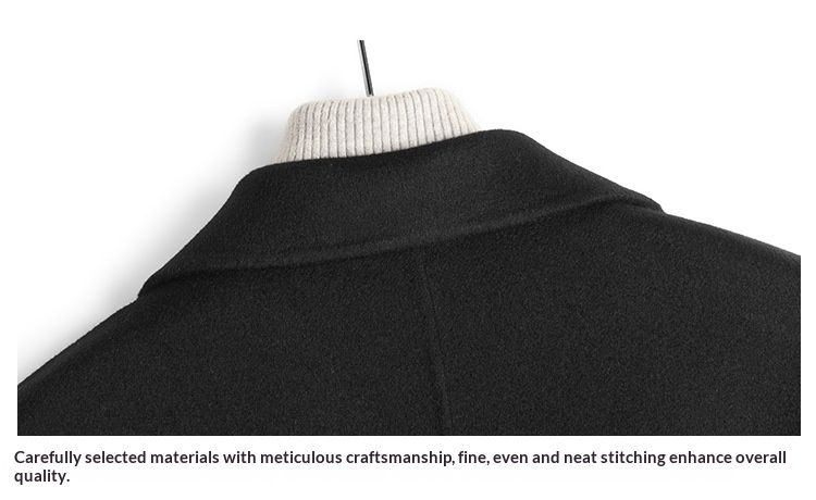 Hue Hue 2025 High-End 100% Double-Sided Premium Woolen Jacket Men's Over-Knee Wool Coat Wholesale_voghion.com