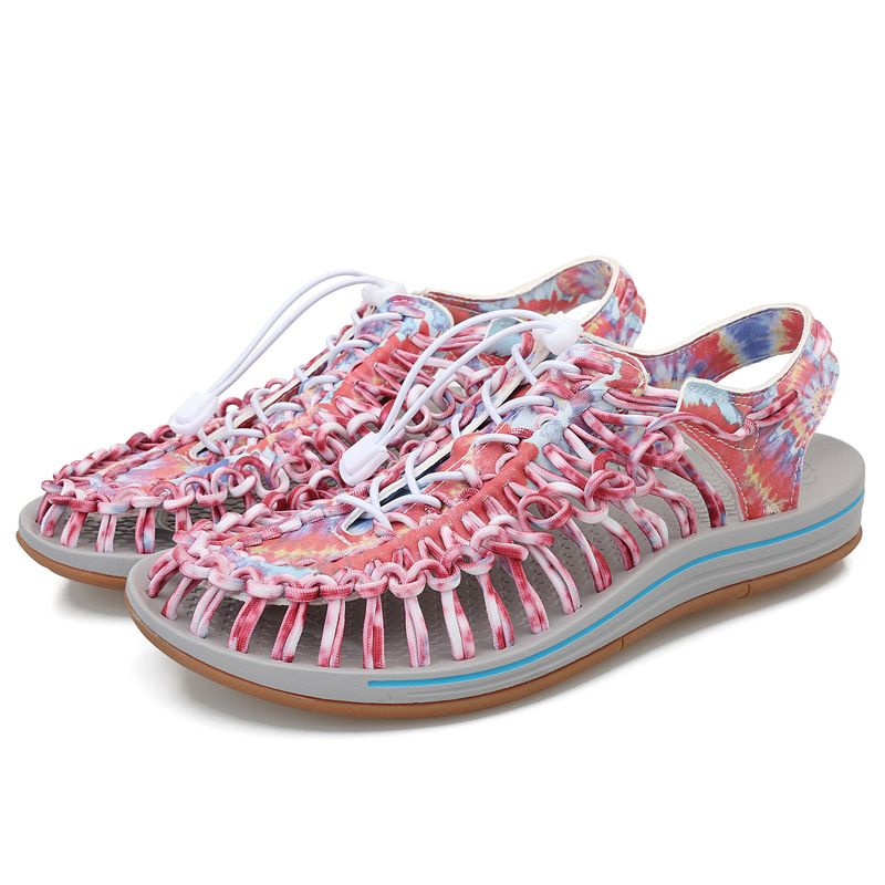 Unbeatable Quality Large Size Summer New Breathable Beach With A Bun Korean Woven Sandals For Men And Couples_voghion.com