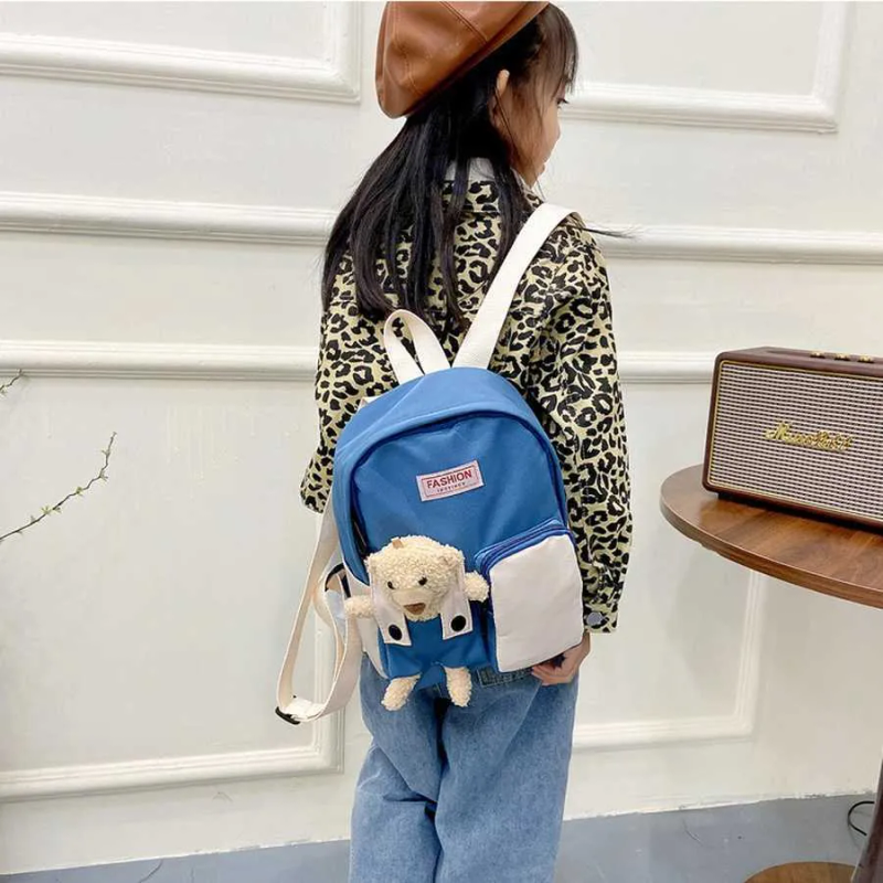 Ryggsäckar Nya Barn Björndocka Dagis Barn Skolväskor Baby Girl Pojke Skolväska Resor Liten ryggsäck R230718_voghion.com