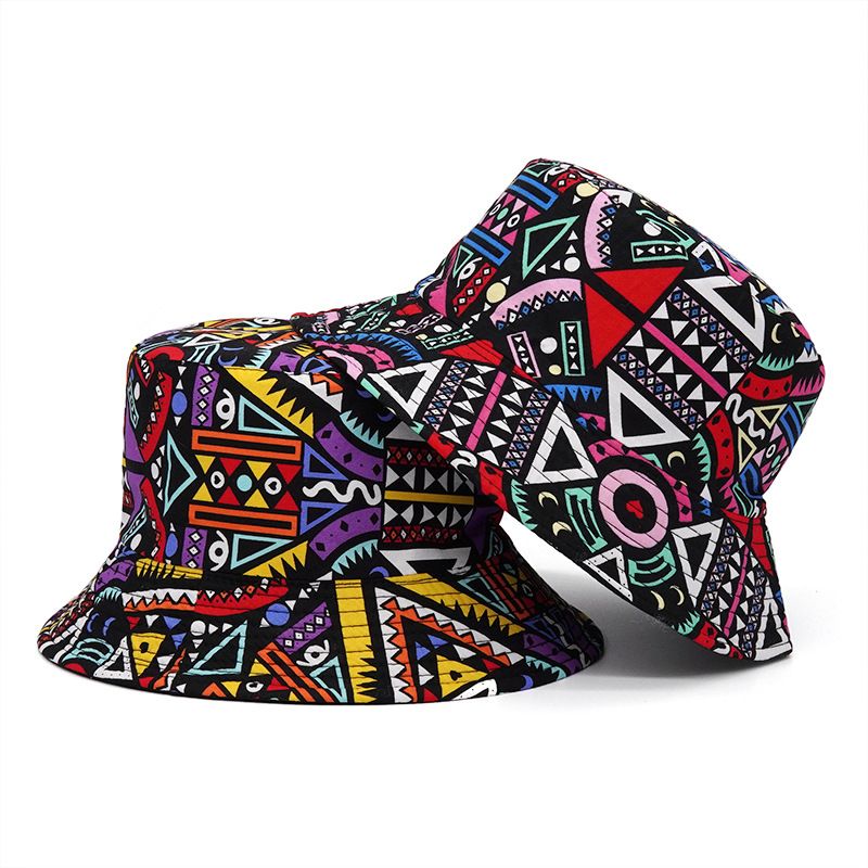 Naujos prekės Boho žvejo vintažinio spausdinimo Panamos kibiro skrybėlė moterims ir vyrams dvipusė Bob Chapeau Femme retro hiphopo kepuraitė Gorros_voghion.com