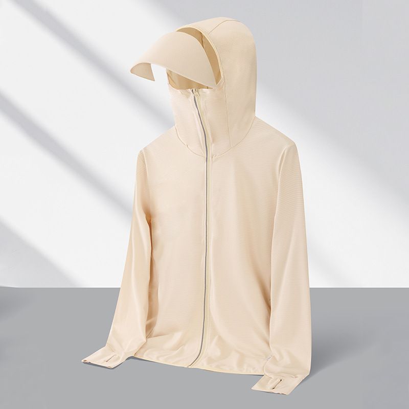 Jaqueta casual com capuz masculina para o verão de 2026, com proteção solar._voghion.com
