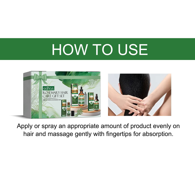 Rosemary Care, EELHOE Anti Drop Fixed Hair, dikke, sterke en hydraterende haarwortelcadeauset_voghion.com