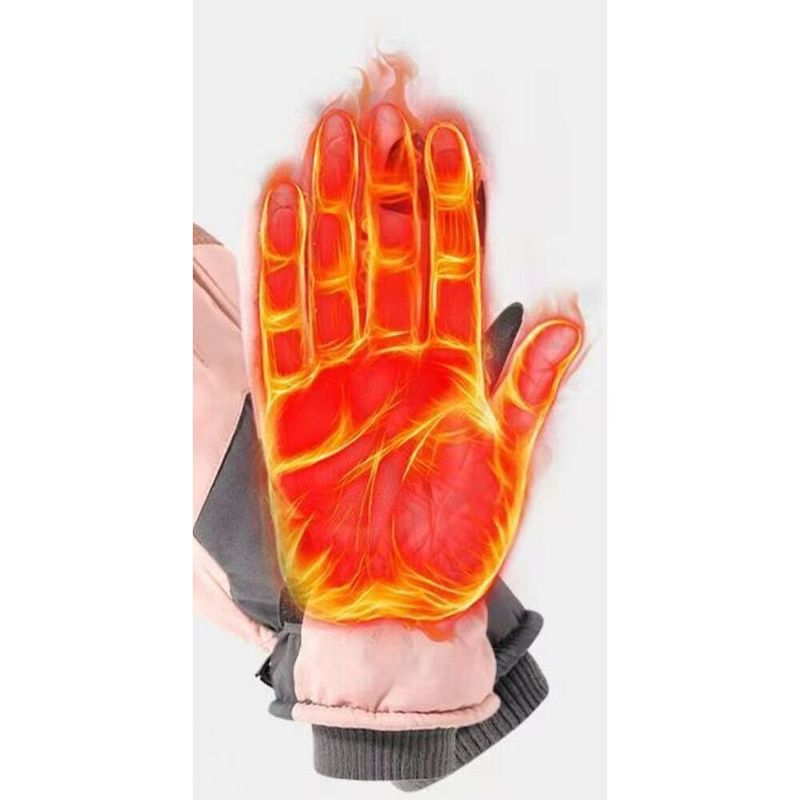 Women's Winter Thickened Fleece Ski Gloves With Touchscreen Function For Cycling, Inline Skating, Outdoor Riding_voghion.com