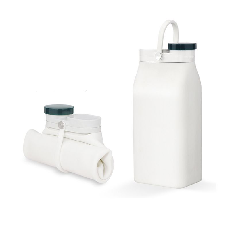Gobelet à eau pliable en silicone portable pour sports de plein air, bouteille de lait de grande capacité, style nordique minimaliste, idéal pour les voyages_voghion.com