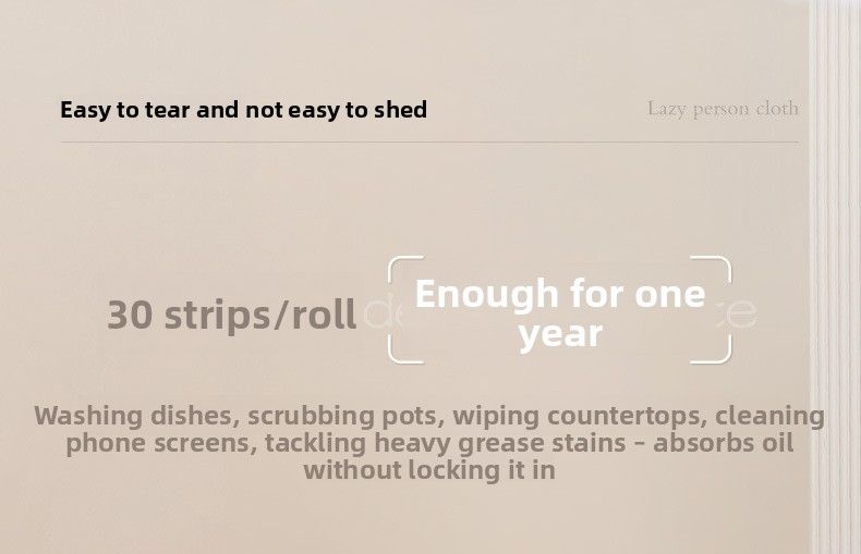 Microfiber Roll-Type Cleaning Lazy Dry And Wet Dual-Use Towel Point-Break Disposable Kitchen Dishwashing Cloth_voghion.com