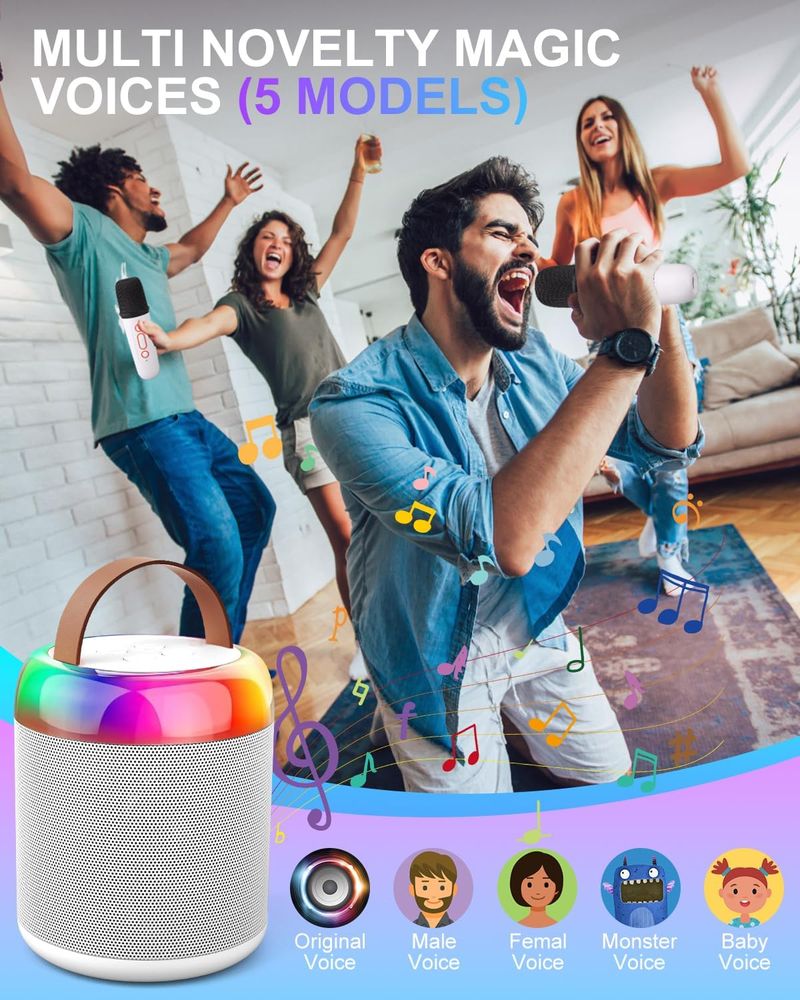 Mini Karaoke Machine Toy For Kids & Adult, 3-12 Years Old Girls Christmas Birthday Karaoke Toys Gifts For Boys Girls Party Favors Supplies_voghion.com