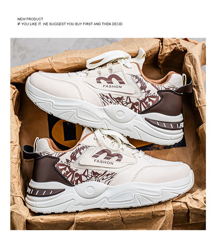 Sommer Neue Atmungsaktive Mesh Sneakers Herren Trendy Vielseitige Weiße Dicke Sohle Casual Dad Schuhe_voghion.com