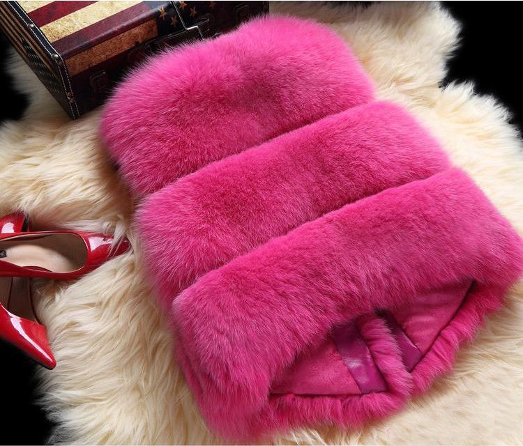 Women's Clothing Faux Fur Vest Winter Warm Faux Leather Sleeveless Jacket Casual Streetwear Coat_voghion.com