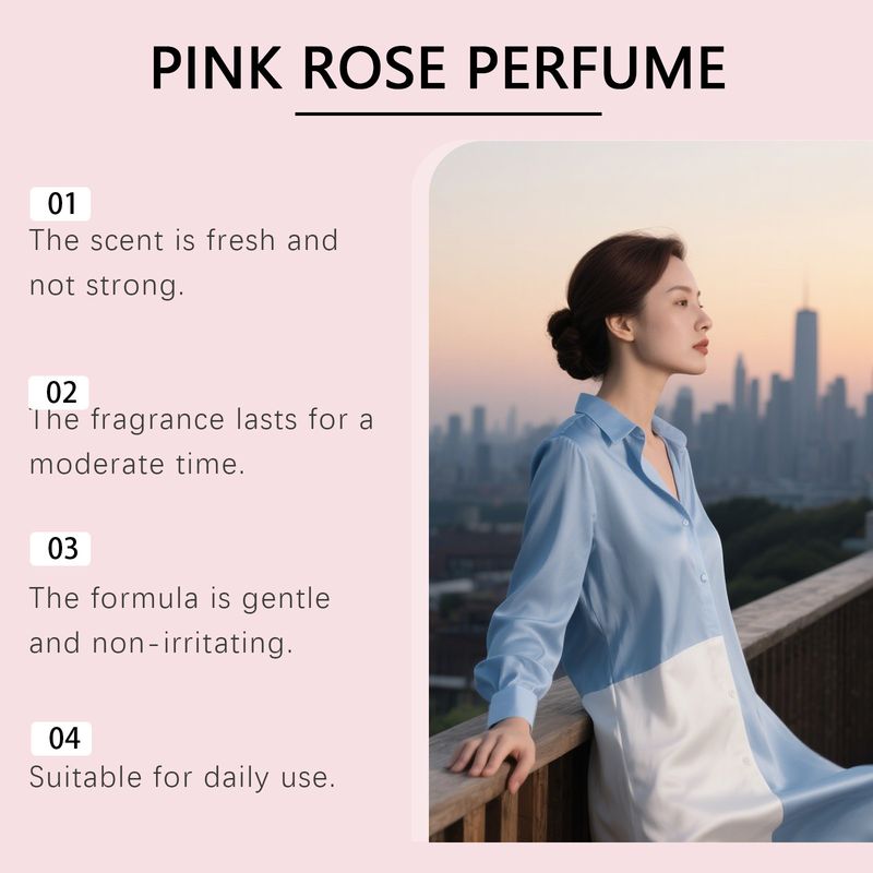 Rose Pink Natürlicher Blumenduft Frisch Langanhaltender Eleganter Charme Tragbare Nachfüllpackung Romantischer Duft_voghion.com