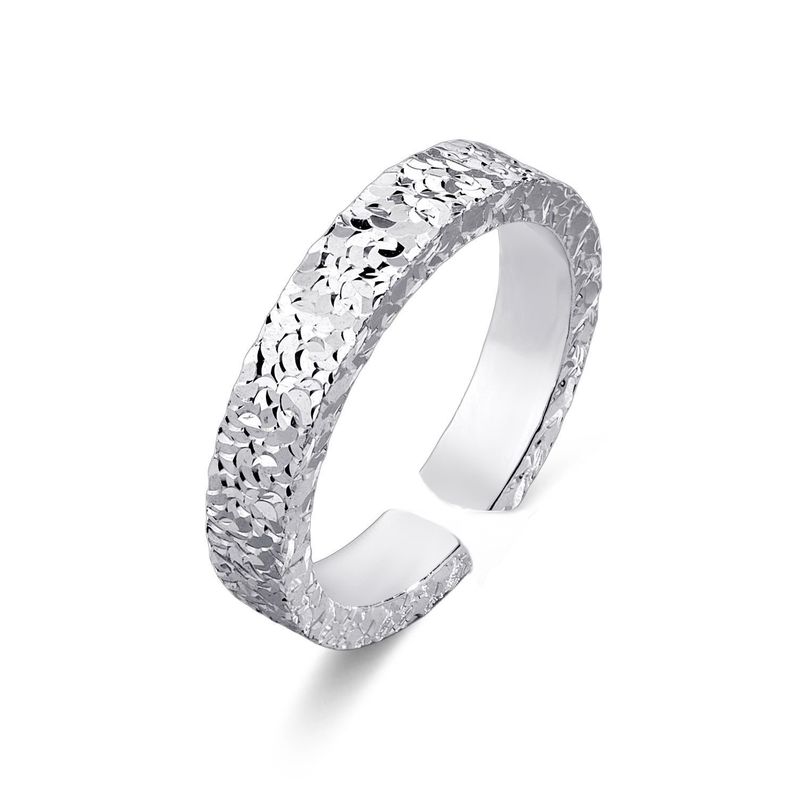 Anello da donna super lucido con ghiaccio tritato, alla moda, leggero e alla moda, placcato oro, classico, impilabile e alla moda_voghion.com