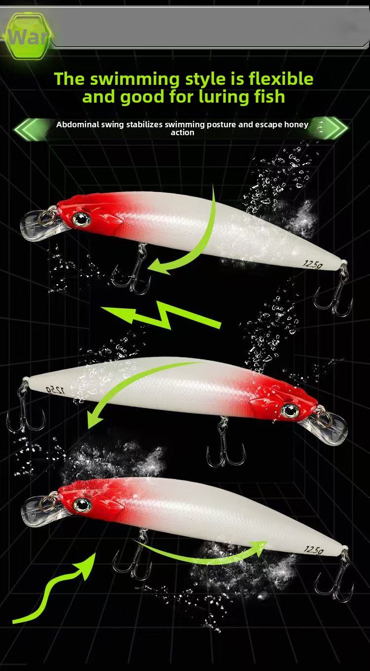 Casting Bass, Minnow Freshwater, Long Strip Dead Fly Lure For Sunfish And Tilapia_voghion.com