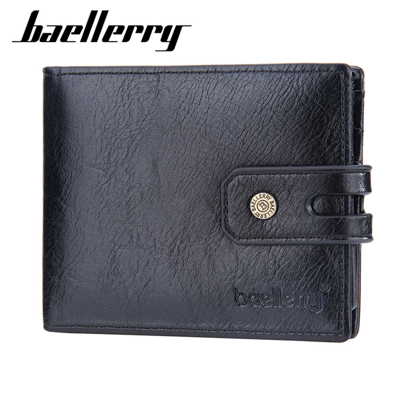 Baellerry Neue Herren-Geldbörse im kurzen Stil mit mehreren Kartenfächern und Schnalle, Reißverschluss, Münzbörse_voghion.com