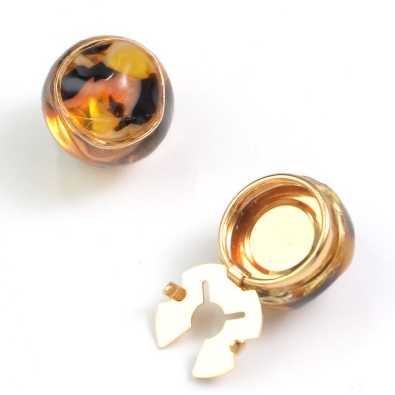 Copri gemelli per camicia con perle di ambra colorate, bottoni decorativi con diamanti, set di bottoni._voghion.com