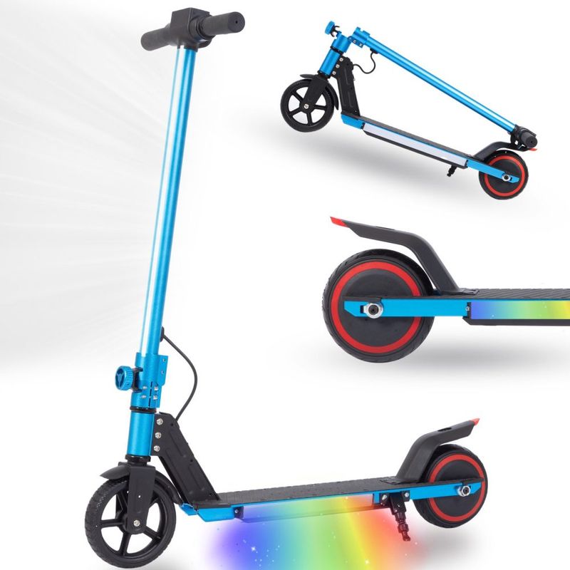 Cityroller Kinderroller 6,5'' E-Roller per 6-12 anni 60Wh, max. 5-8 km, Klappbar Belastbarkeit 50 Kg, 14 km/h, EBS+Fußbremse_voghion.com