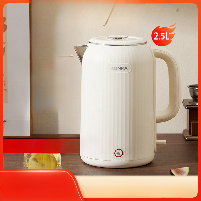 Ηλεκτρικός βραστήρας από ανοξείδωτο ατσάλι 304, ηλεκτρικός βραστήρας από ανοξείδωτο χάλυβα, νέος Konka's Home Hotel Μεγάλης χωρητικότητας Automatic Power Off Insulation 304_voghion.com